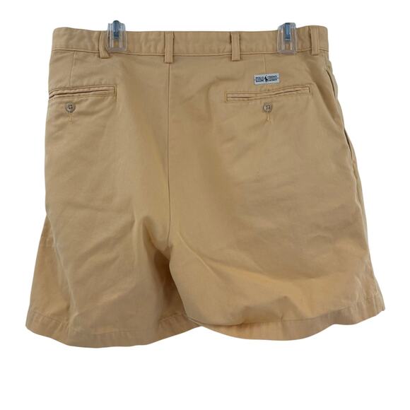 Polo Ralph Lauren Sz36 Solid Yellow 100% Cotton Chino Shorts - Picture 6 of 6